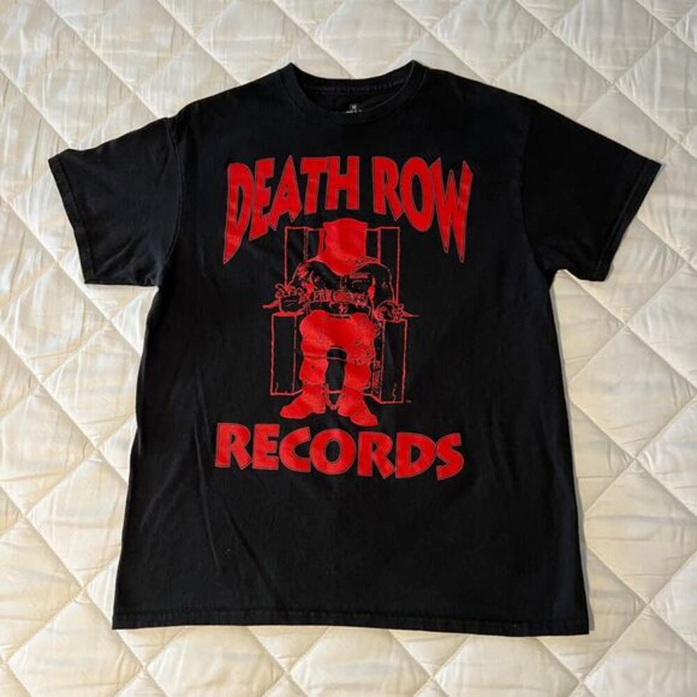 Death Row Records - Electric Chair - Black and‎ Red T-shirt - Size M